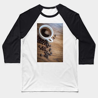 Espresso and beans on a table Baseball T-Shirt